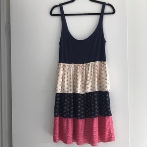 Anthropologie Lilka Triple Tier Ruffle Dress